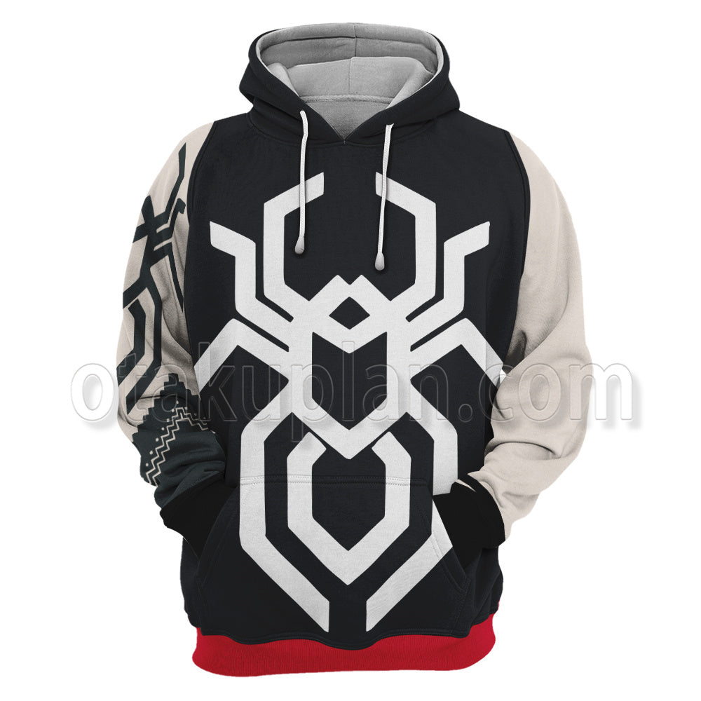 Spider Man Movie Anya Corazon Tattoo Battle Uniform Cosplay Hoodie