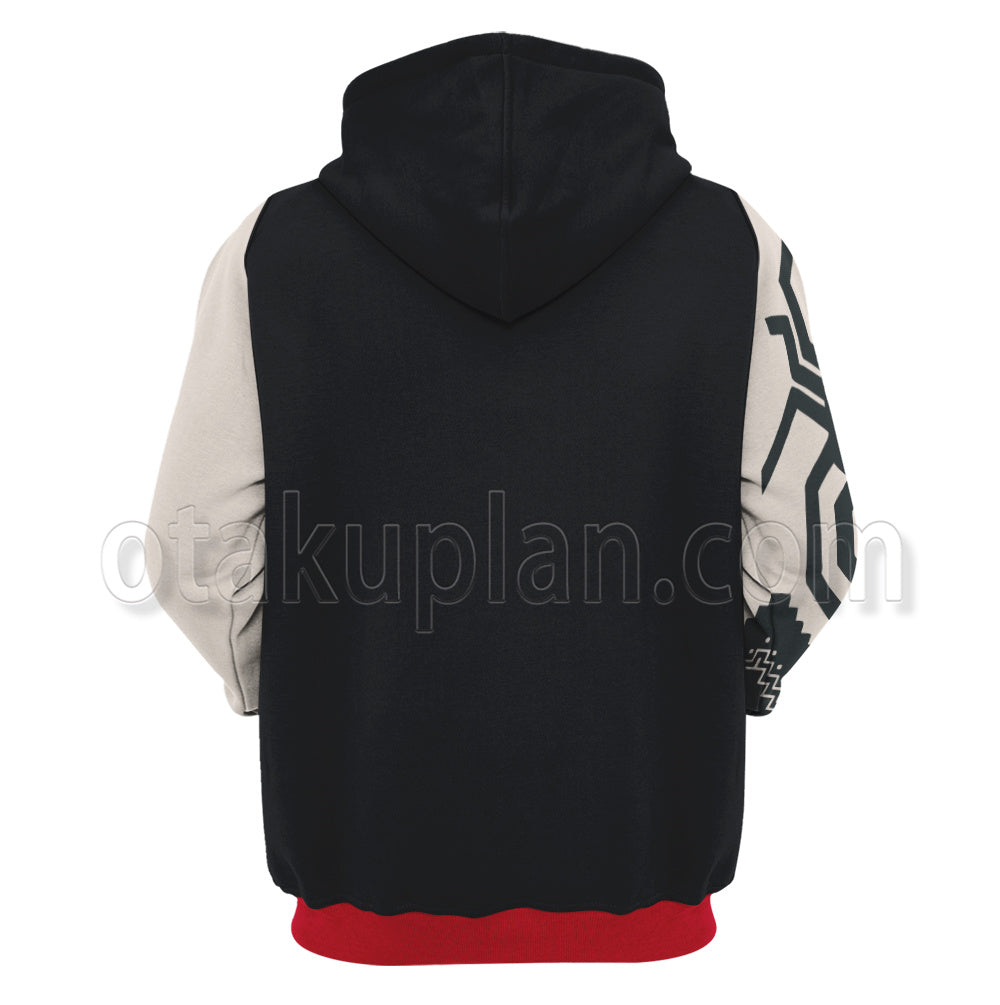 Spider Man Movie Anya Corazon Tattoo Battle Uniform Cosplay Hoodie