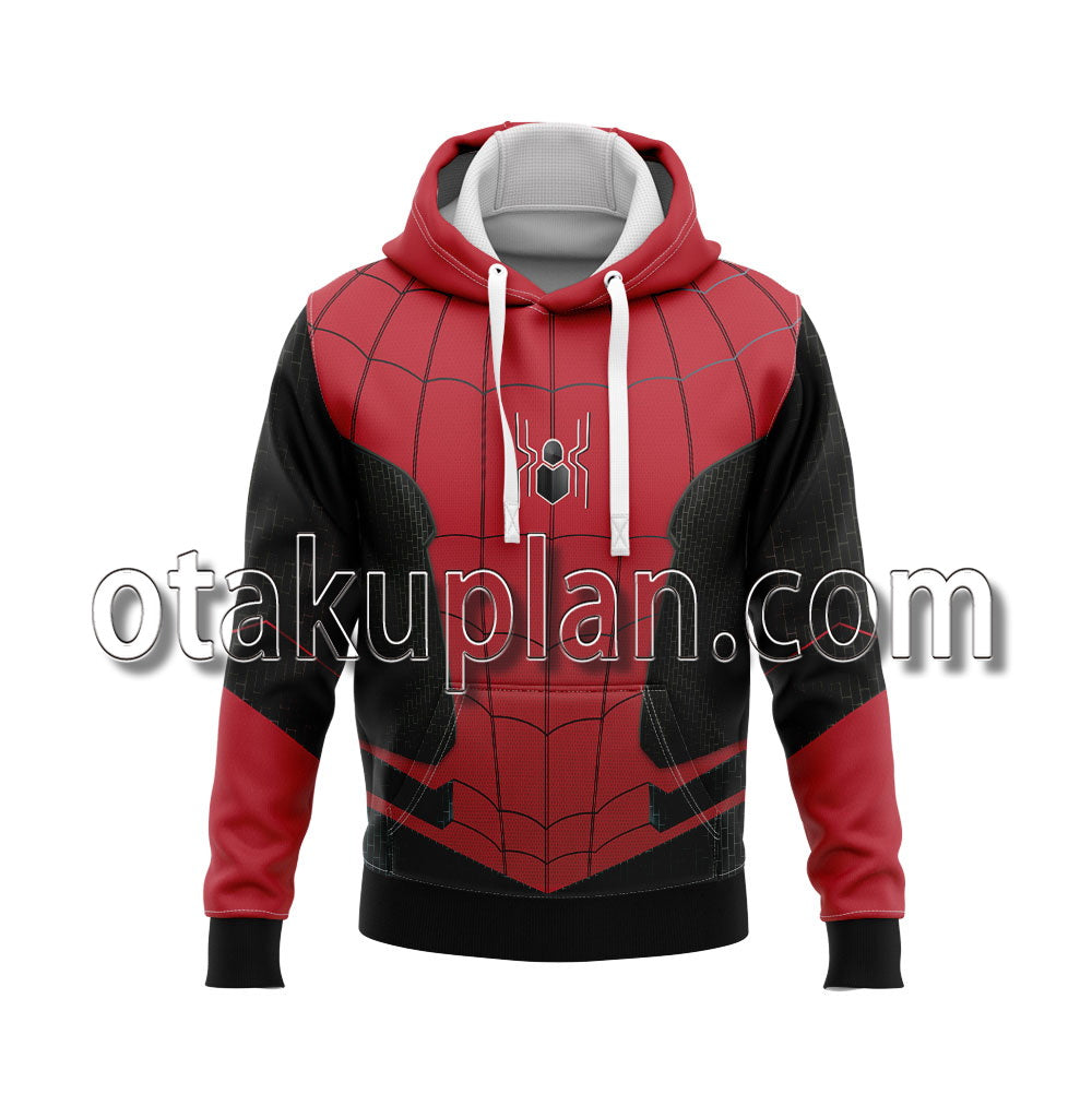 Spider-man No Way Home Upgraded Suit Black and Red Cosplay Hoodie