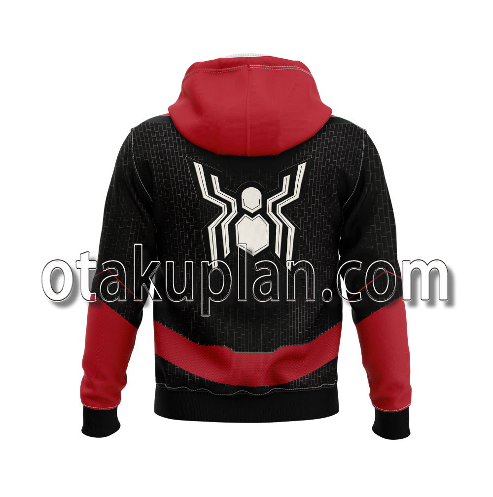 Spider-man No Way Home Upgraded Suit Black and Red Cosplay Hoodie