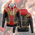 Spider Hero No Way Home Red Gold Black Cosplay Hoodie