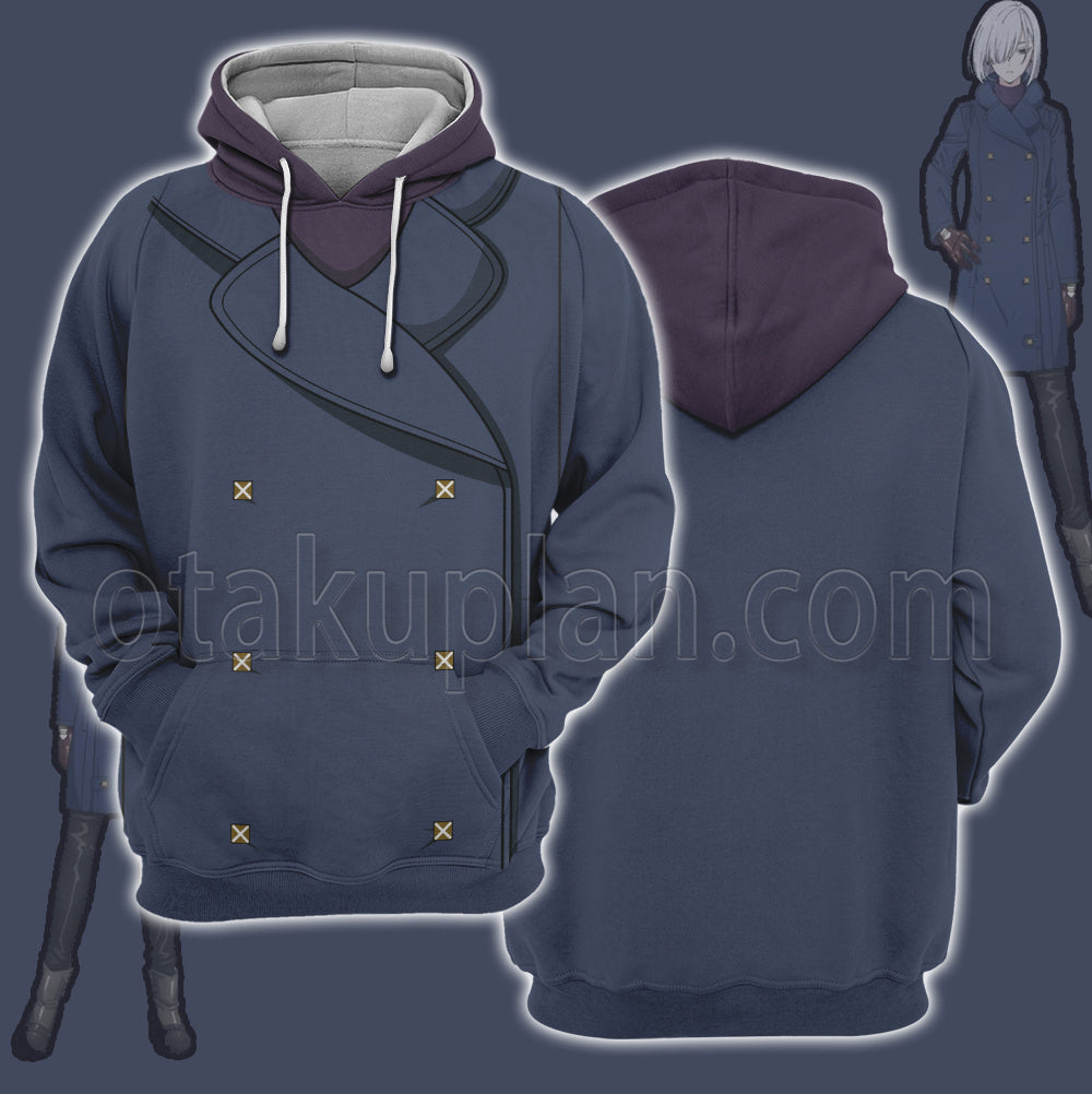 Spy X Family Frost Fiona Purple Coat Cosplay Hoodie