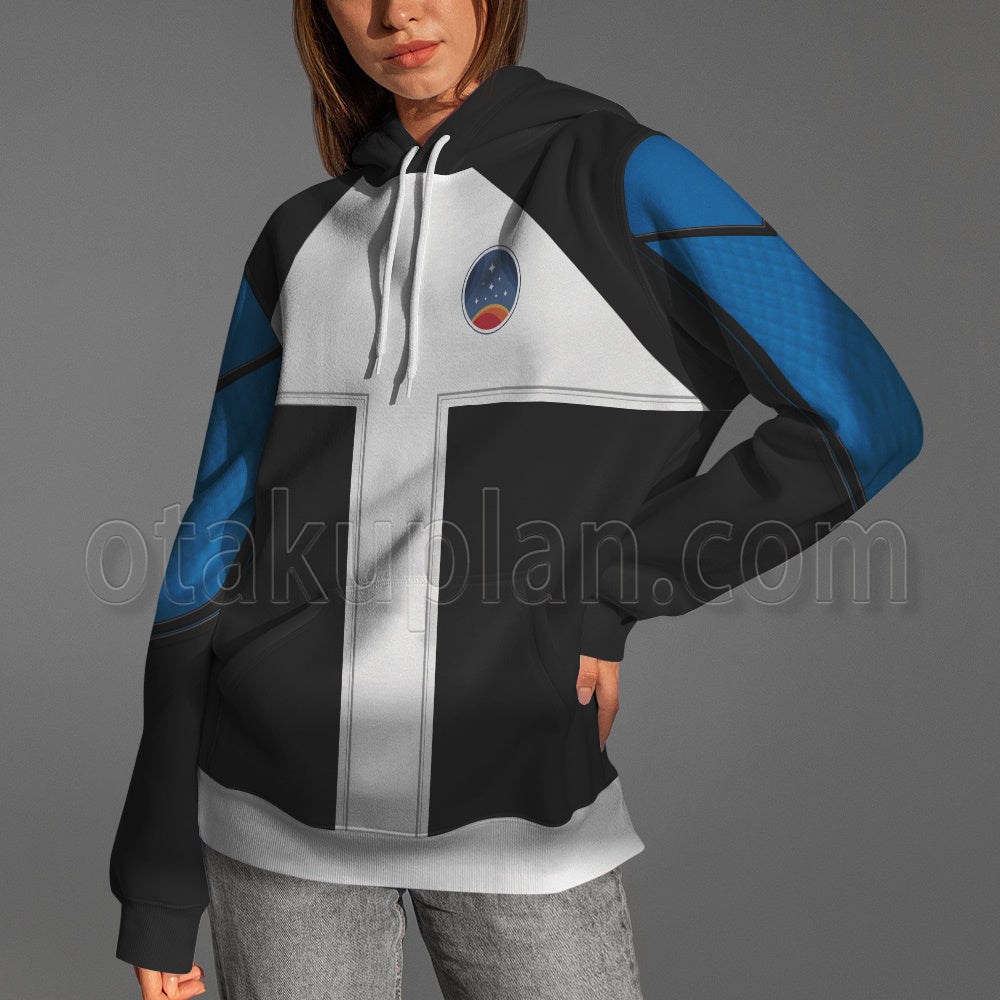Starfield Blue Custom Uniform Cosplay Hoodie
