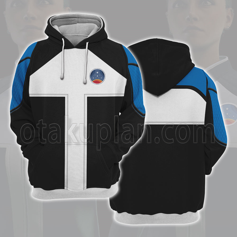 Starfield Blue Custom Uniform Cosplay Hoodie