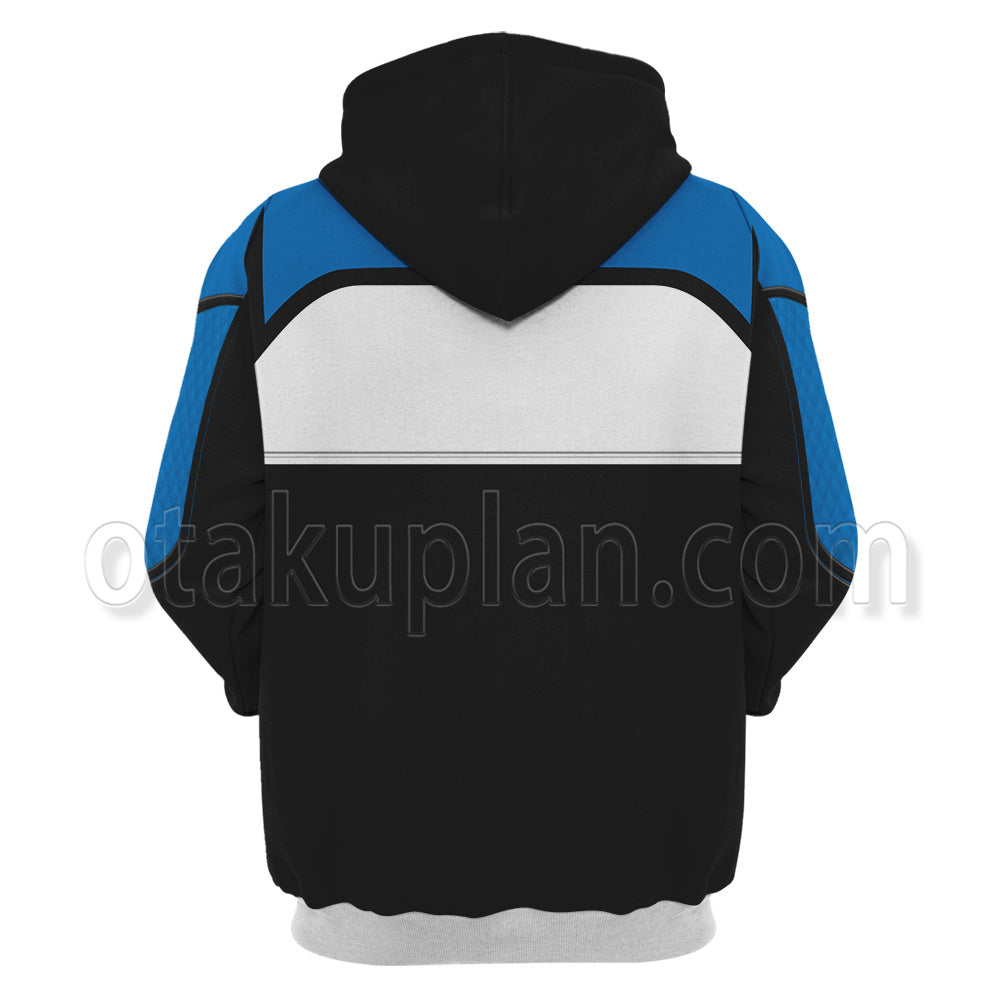 Starfield Blue Custom Uniform Cosplay Hoodie