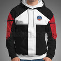 Starfield Chunks Service Uniform Black White Red Cosplay Hoodie