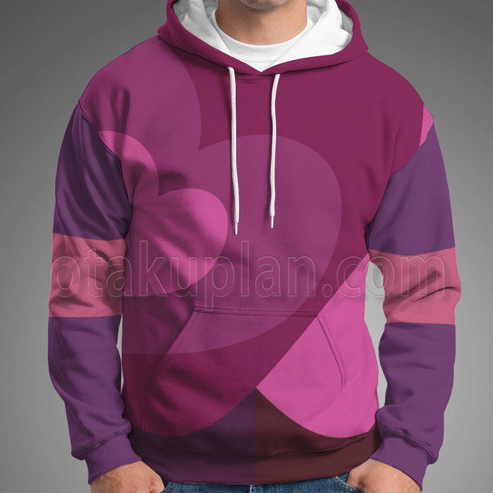 Steven Universe Garnet Gem Warrior Heart Pattern Cosplay Hoodie