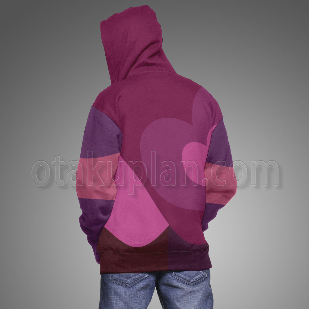 Steven Universe Garnet Gem Warrior Heart Pattern Cosplay Hoodie