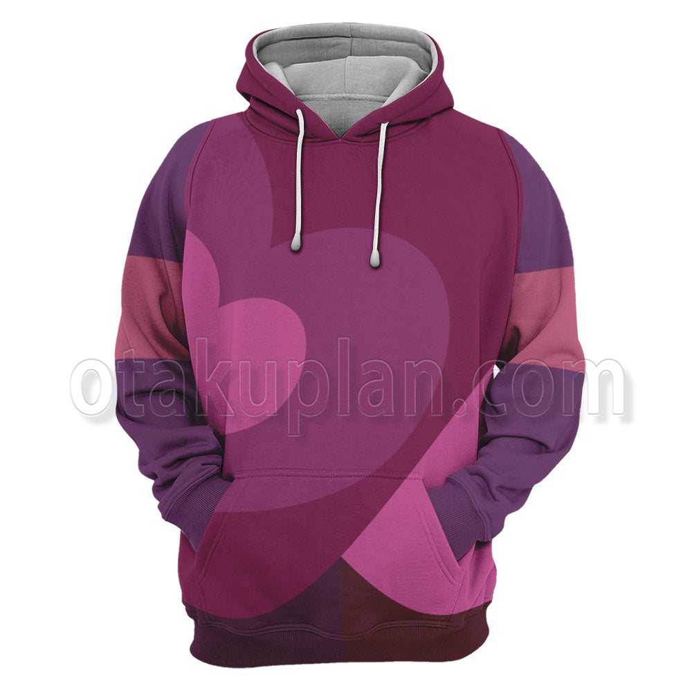 Steven Universe Garnet Gem Warrior Heart Pattern Cosplay Hoodie