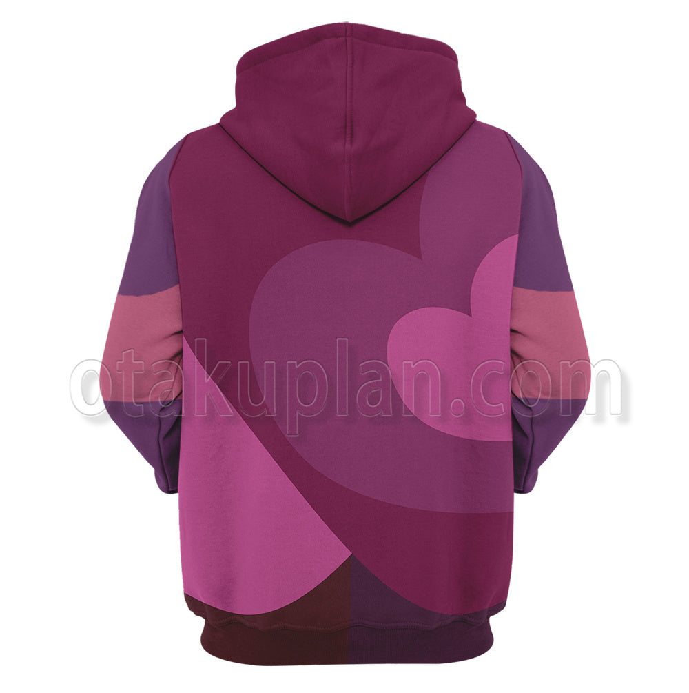 Steven Universe Garnet Gem Warrior Heart Pattern Cosplay Hoodie