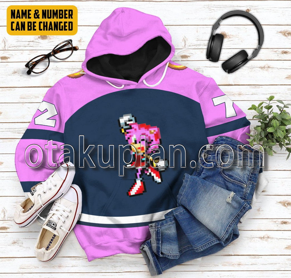 Sth Amy Rose Custom Name Custom Number T-Shirt / Hoodie