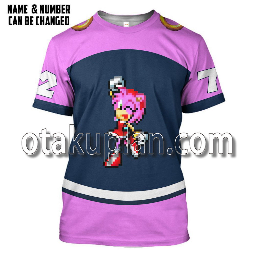 Sth Amy Rose Custom Name Custom Number T-Shirt / Hoodie