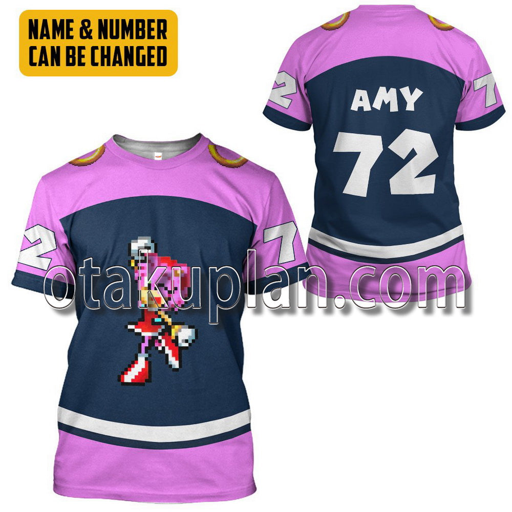 Sth Amy Rose Custom Name Custom Number T-Shirt / Hoodie