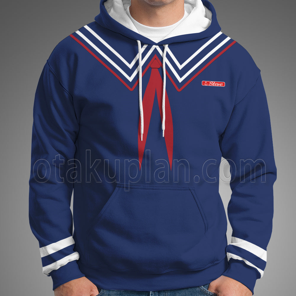 Stranger Things 3 Scoops Ahoy Steve Harrington Cosplay Hoodie