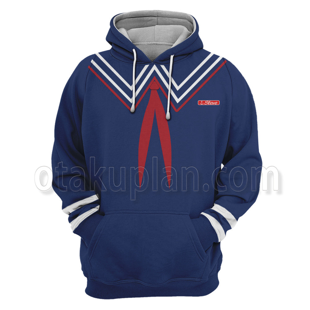 Stranger Things 3 Scoops Ahoy Steve Harrington Cosplay Hoodie