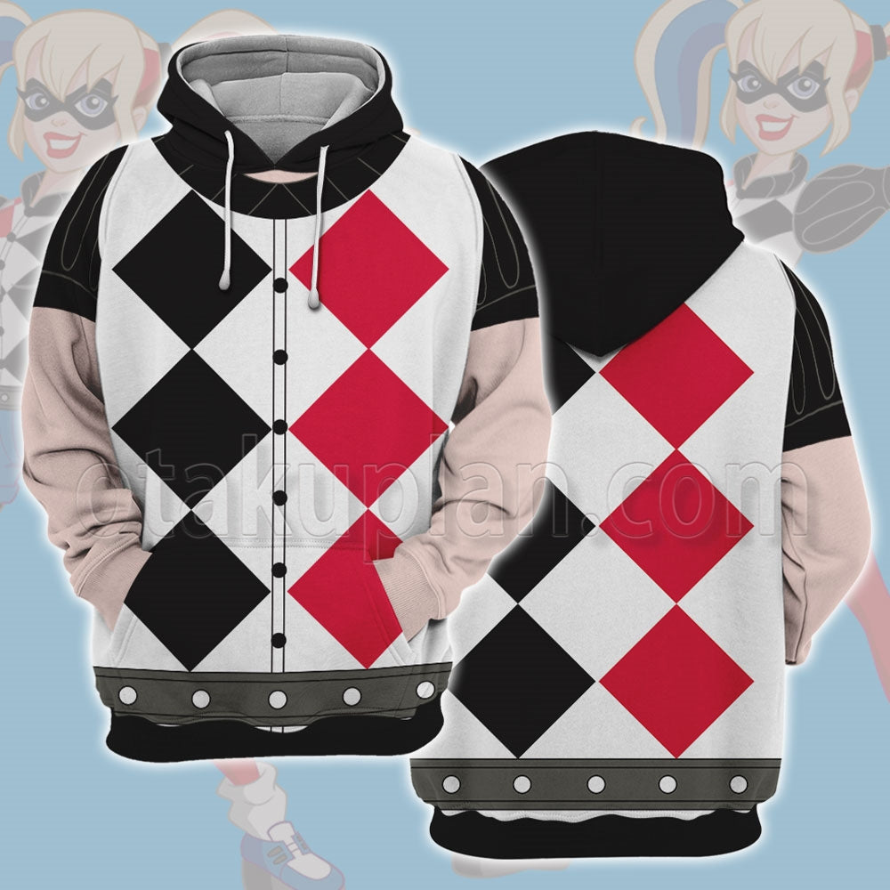 Super Hero Harley Quinn Cosplay Hoodie