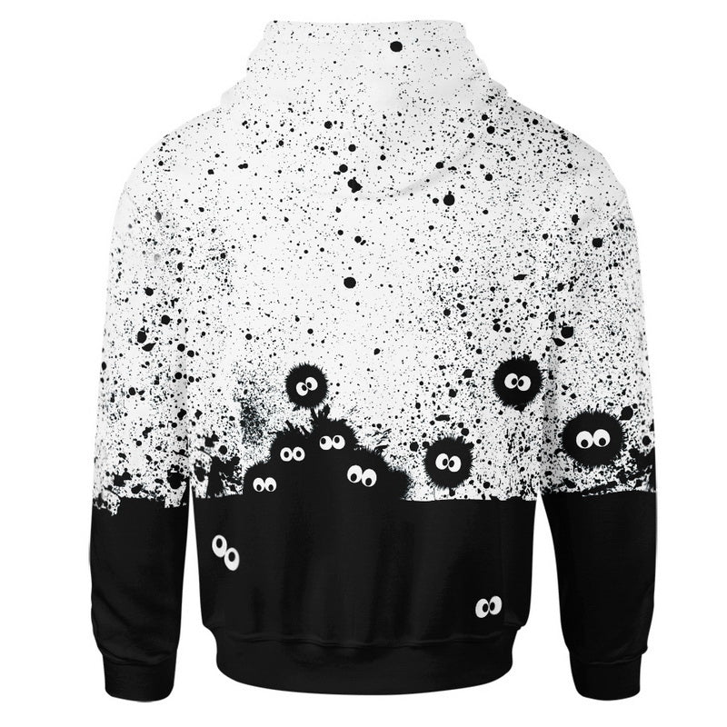 Susuwatari Black White Hoodie / T-Shirt
