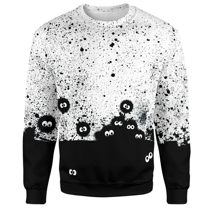 Susuwatari Black White Hoodie / T-Shirt