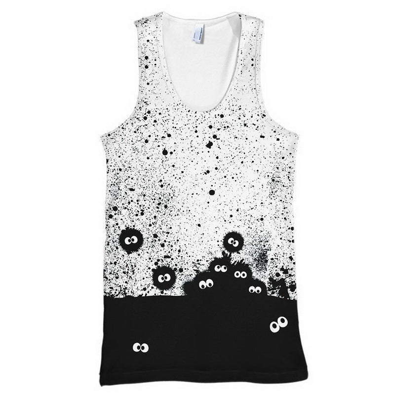 Susuwatari Black White Hoodie / T-Shirt