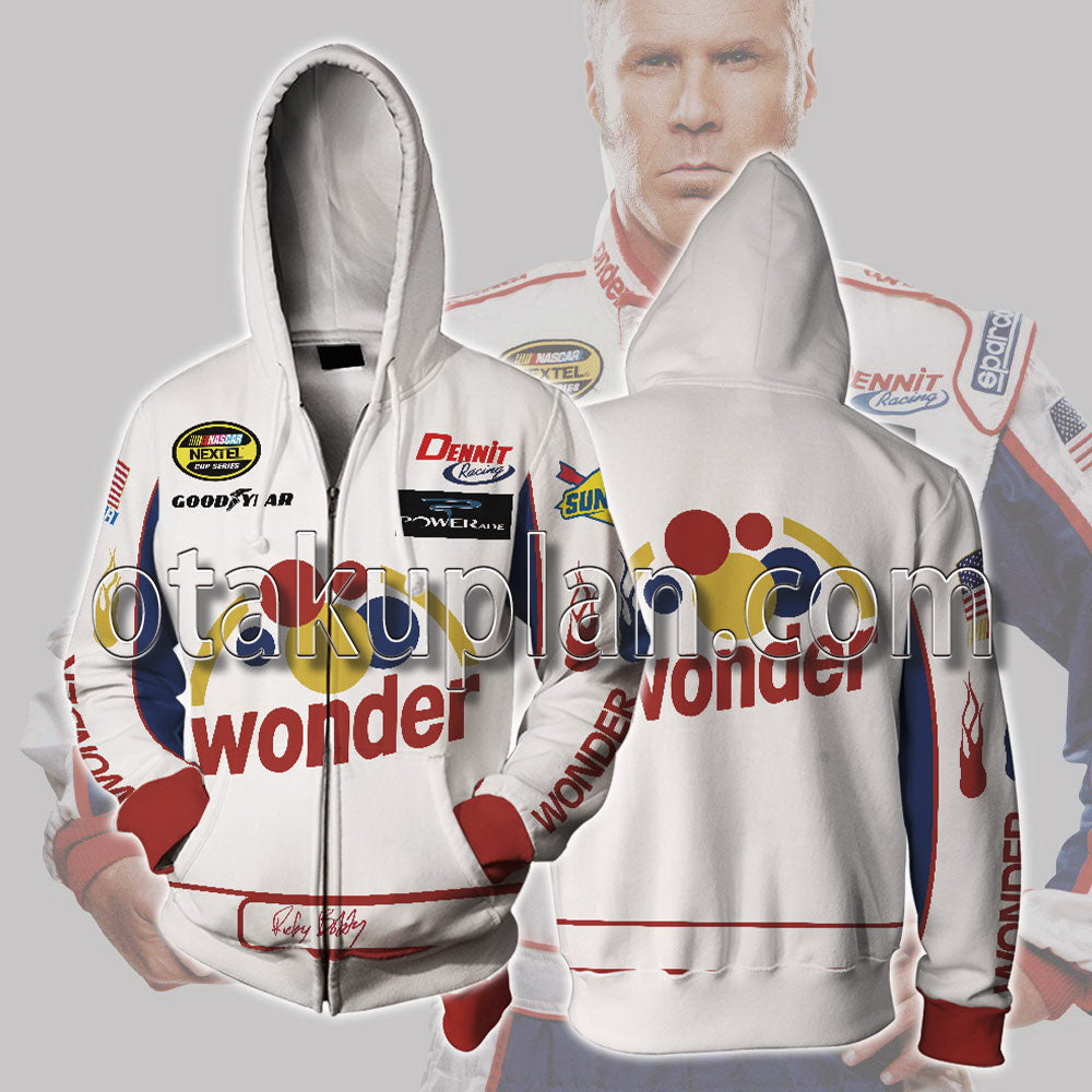 Talladega Nights Cosplay Zip Up Hoodie