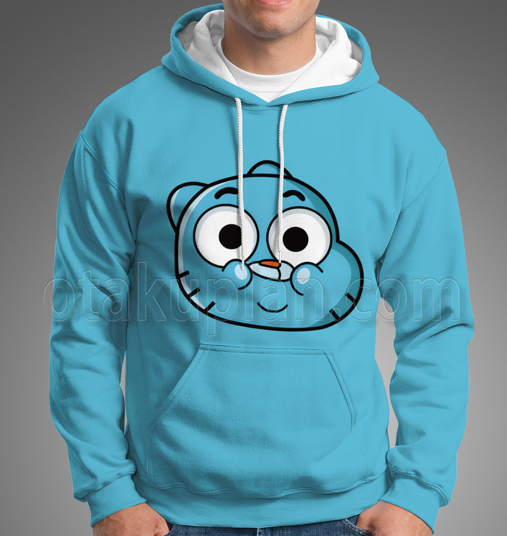 The Amazing World Of Gumball Gumball Watterson Head Cosplay Hoodie