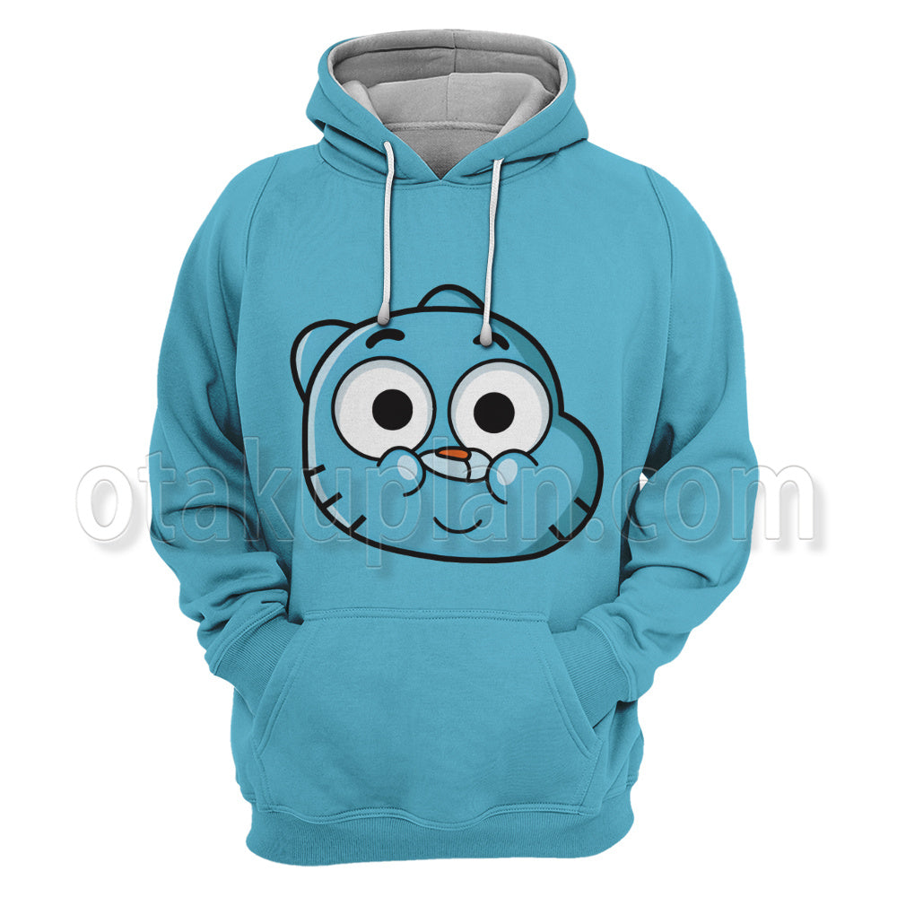 The Amazing World Of Gumball Gumball Watterson Head Cosplay Hoodie