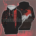 The Batman 2022 Red Bats Pattern Cosplay Hoodie