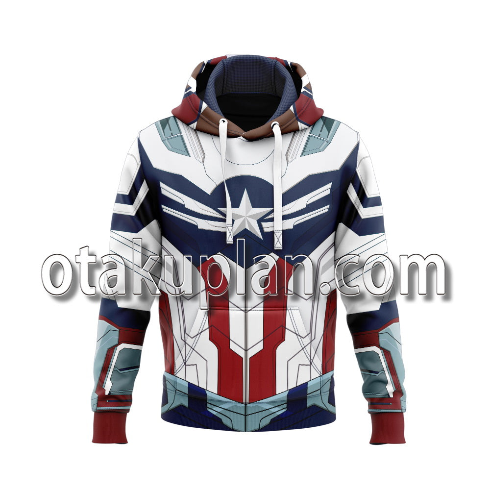 The Falcon and the Winter Soldier Falcon Sam Wilson Captain Hero Cosplay Hoodie