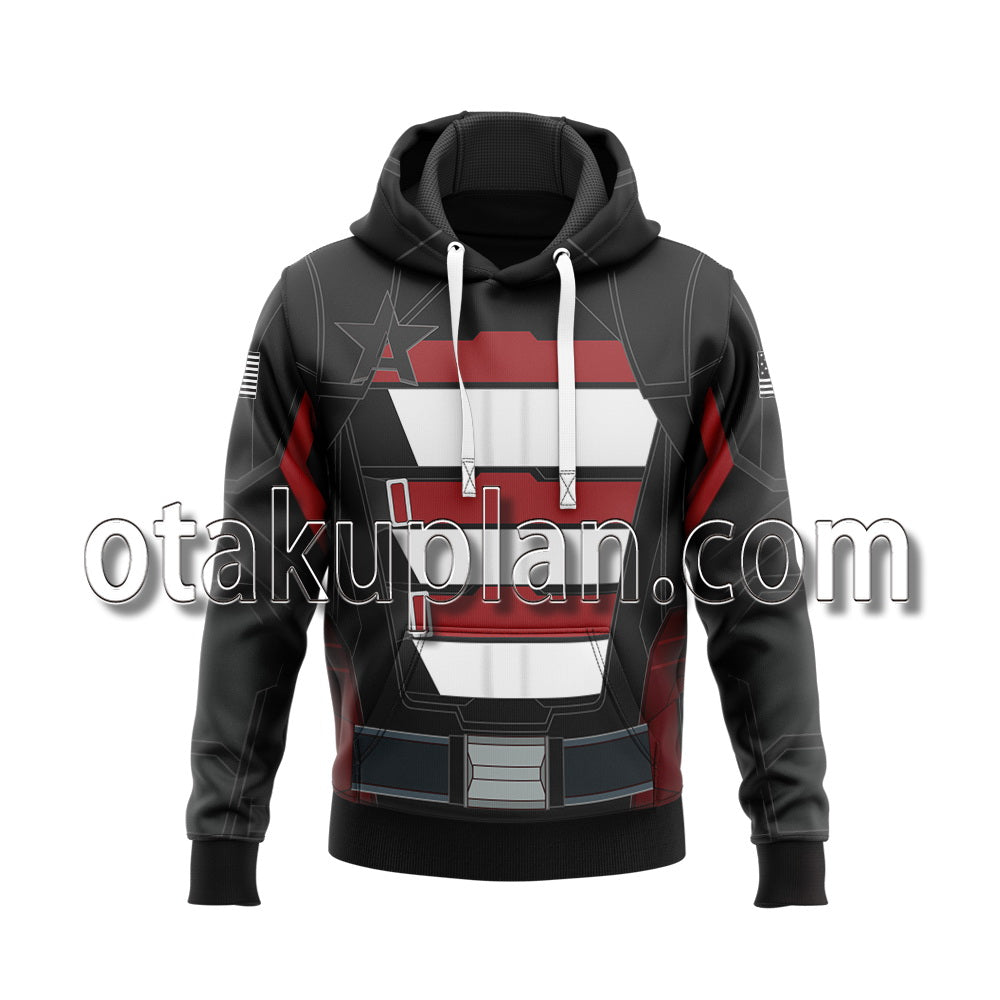 The Falcon and the Winter Soldier U.S.Agent Black uniform Cosplay Hoodie