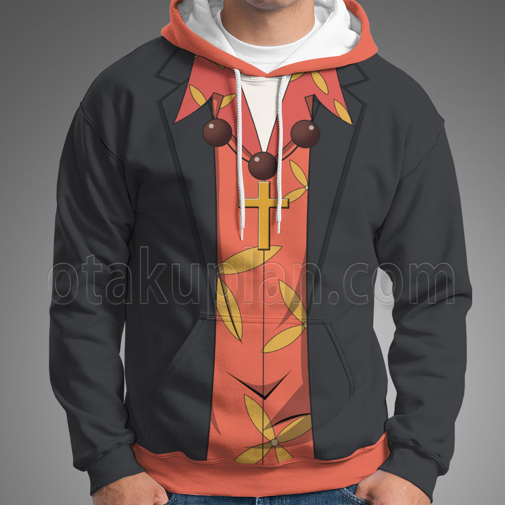 The God Of High Schook Park Mu Jin Suit Flower Cosplay Hoodie