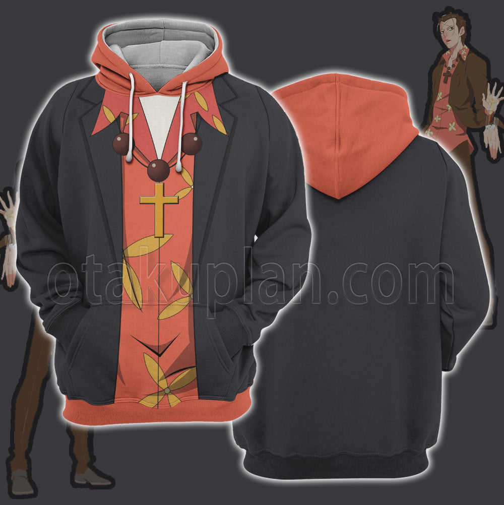 The God Of High Schook Park Mu Jin Suit Flower Cosplay Hoodie