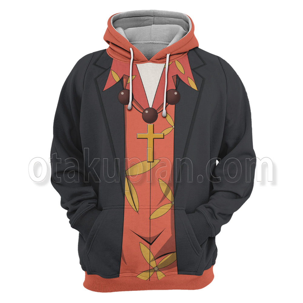 The God Of High Schook Park Mu Jin Suit Flower Cosplay Hoodie