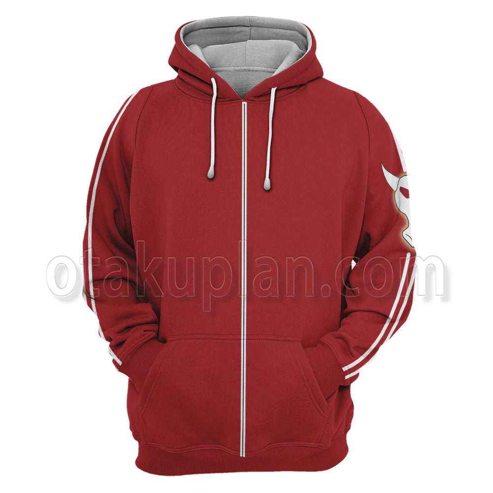 The God Of High School Baek Seung Chul Red Uniform Cosplay Hoodie