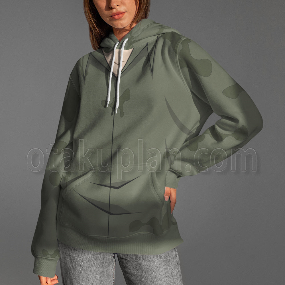 The God Of High School Jin Tae Jin Green Uniform Cosplay Hoodie