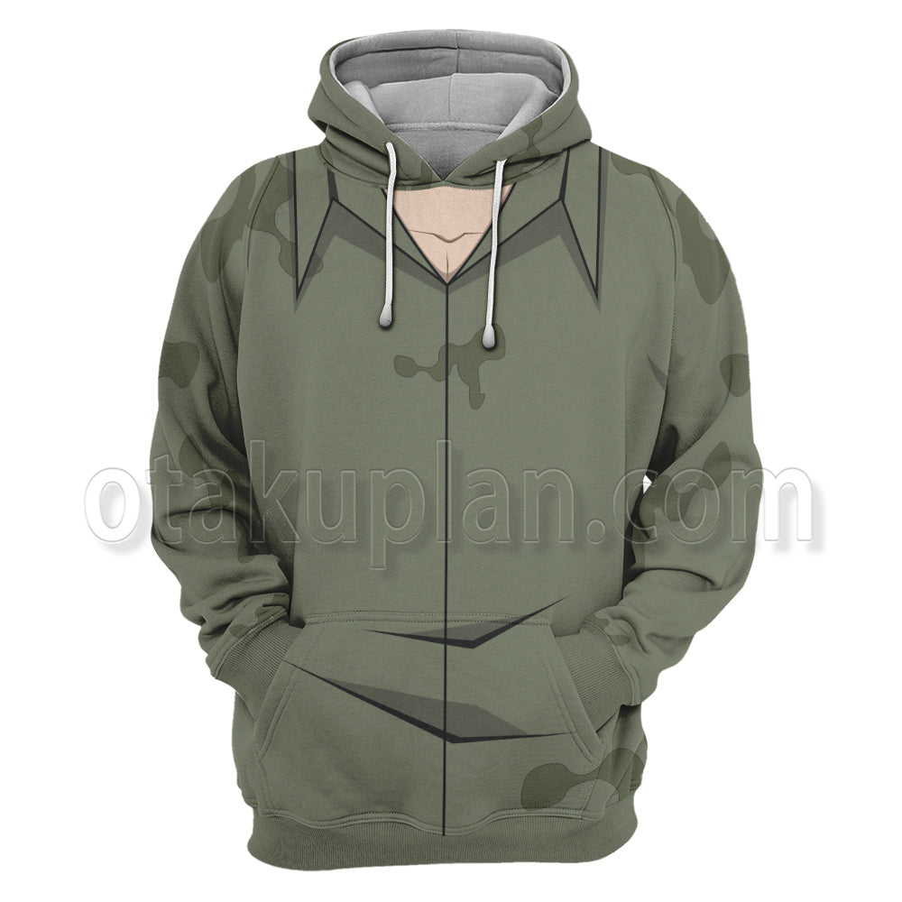 The God Of High School Jin Tae Jin Green Uniform Cosplay Hoodie