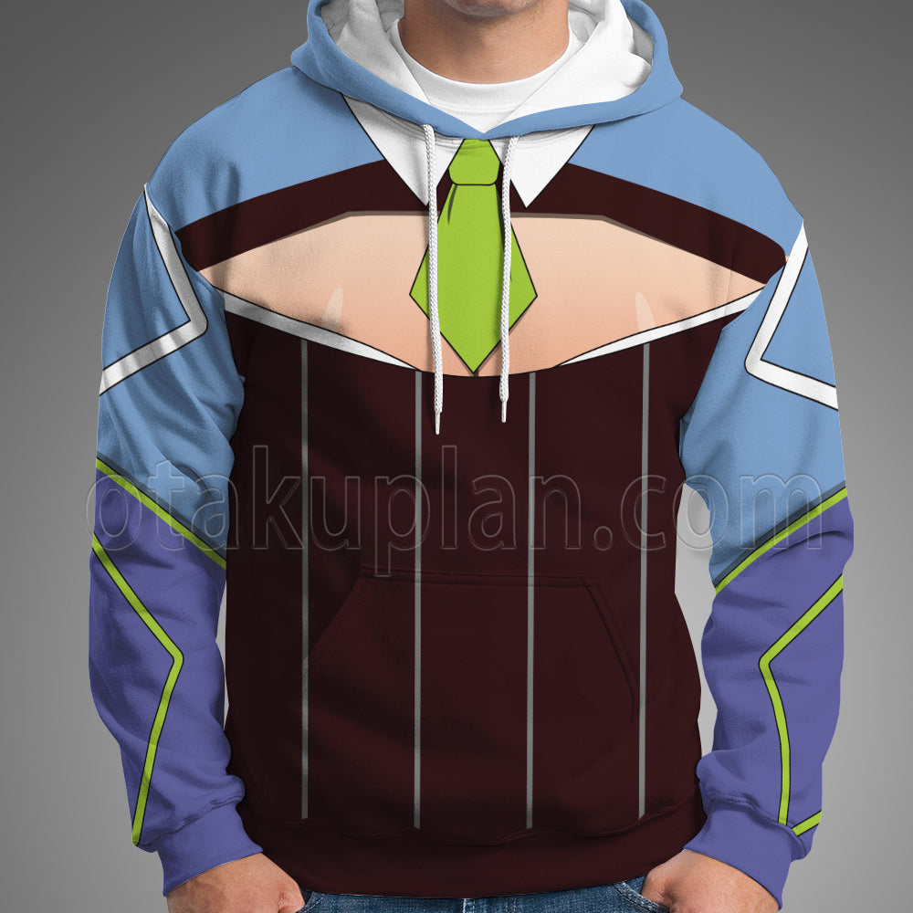 The God Of High School Lee Soo Jin Green Tie Cosplay Hoodie