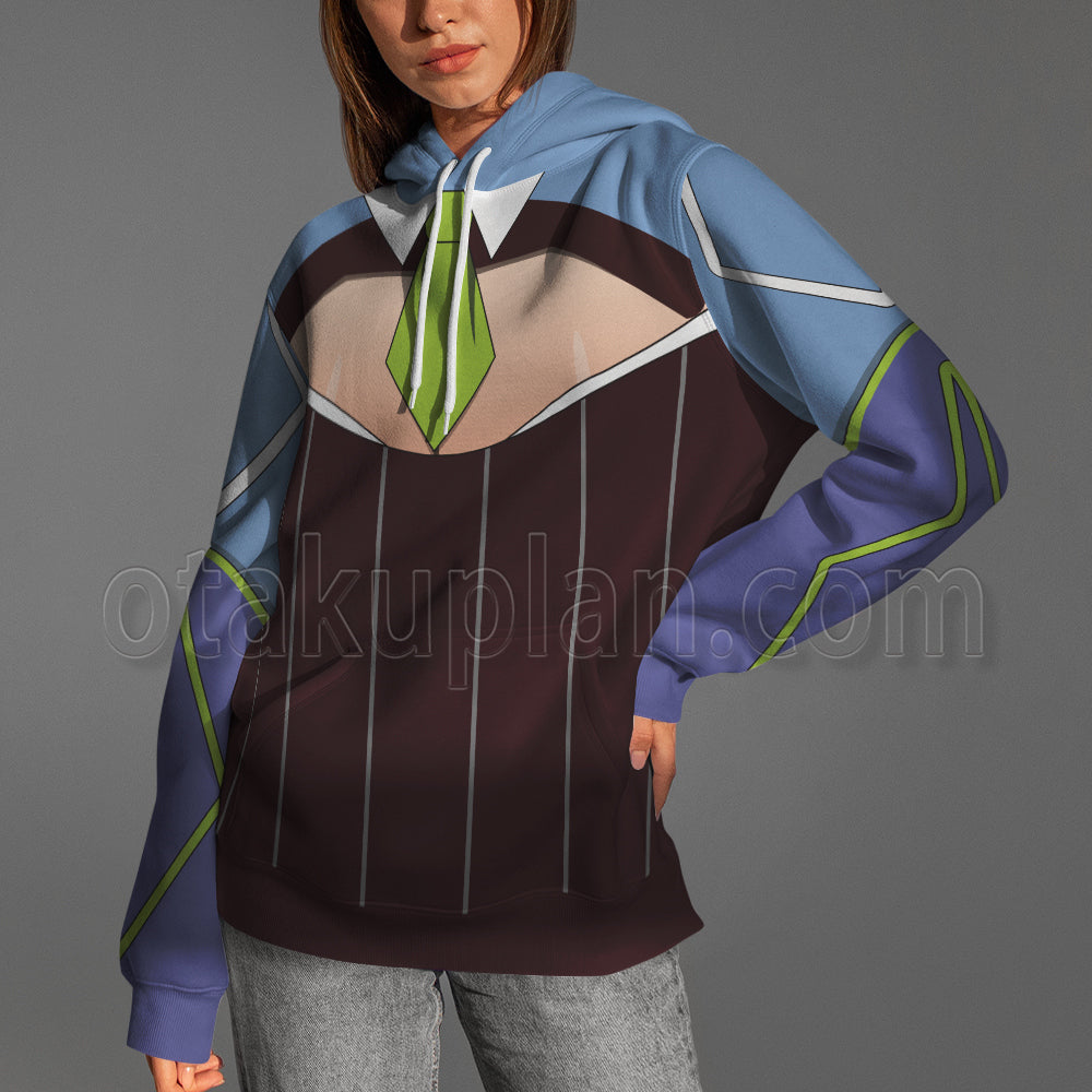 The God Of High School Lee Soo Jin Green Tie Cosplay Hoodie