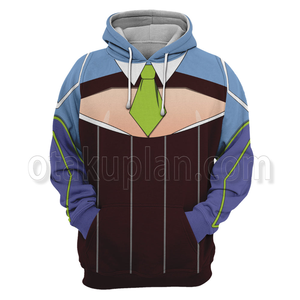 The God Of High School Lee Soo Jin Green Tie Cosplay Hoodie
