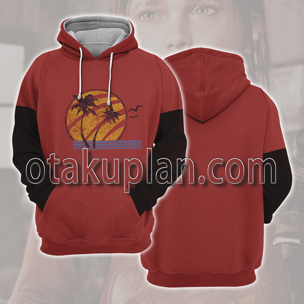 The Last of Us Ellie Clothing Pattern Cosplay Hoodie