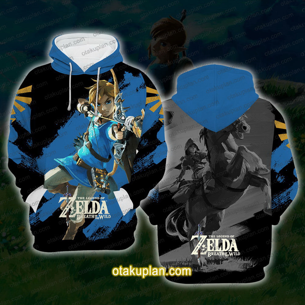 Zelda Link Blue Hoodie