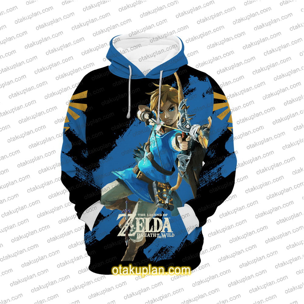 Zelda Link Blue Hoodie
