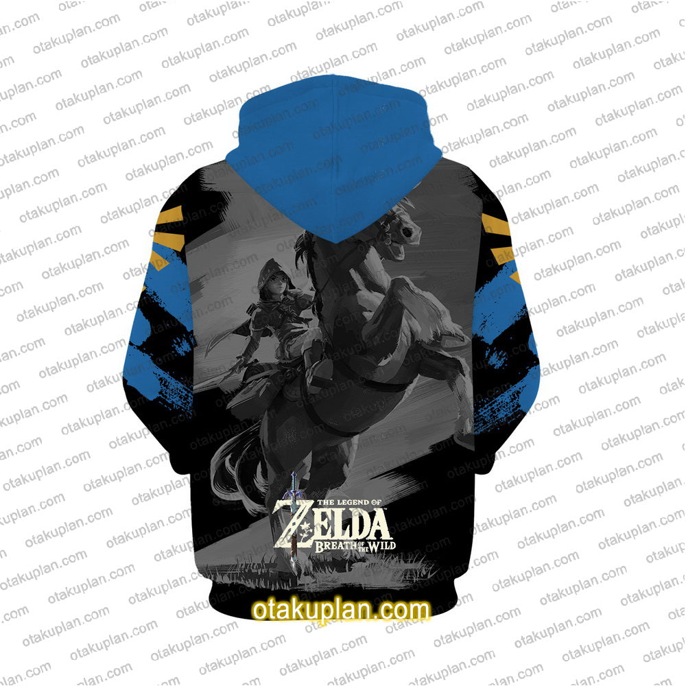 Zelda Link Blue Hoodie