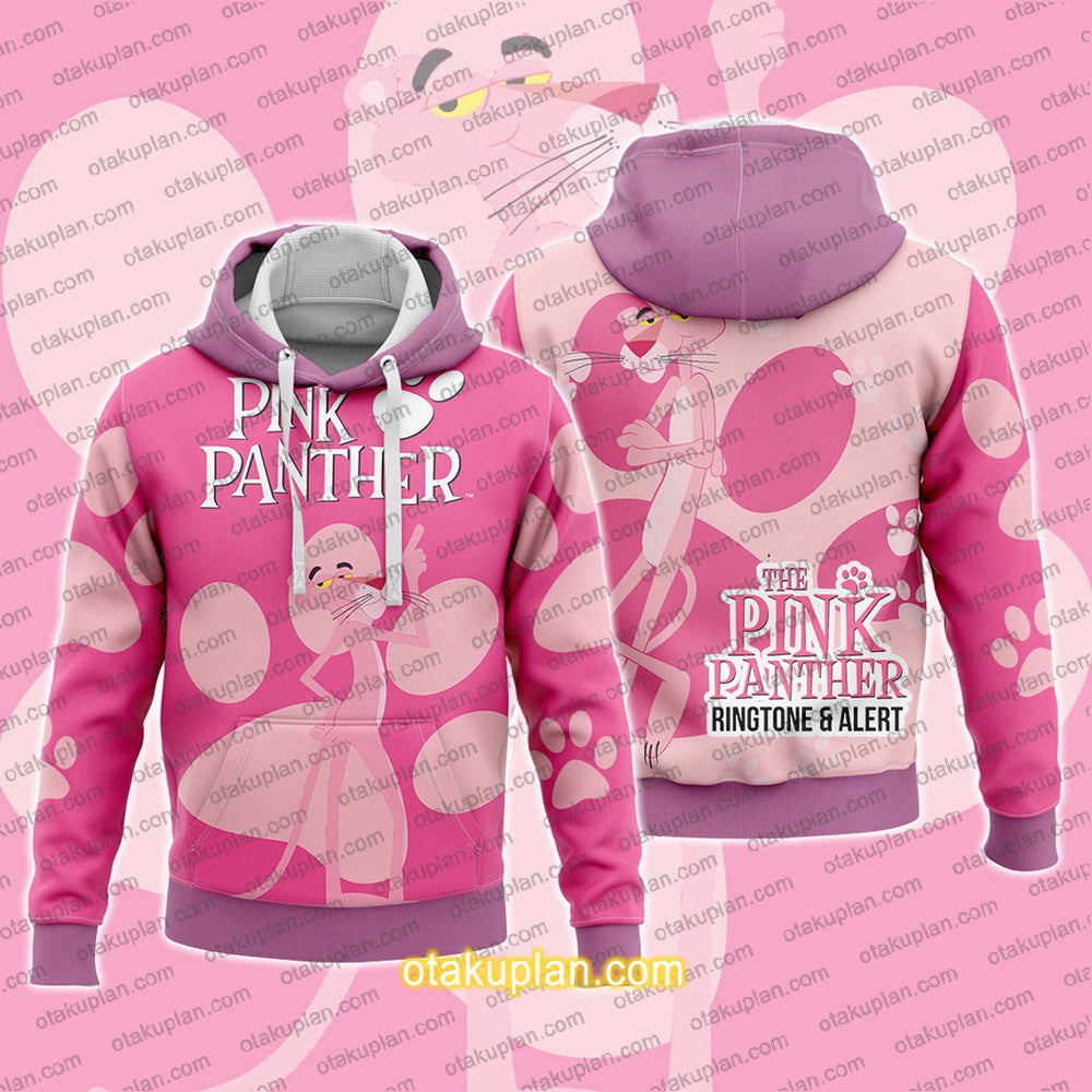 The Pink Panther Footprint Pattern Hoodie
