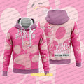 The Pink Panther Footprint Pattern Hoodie
