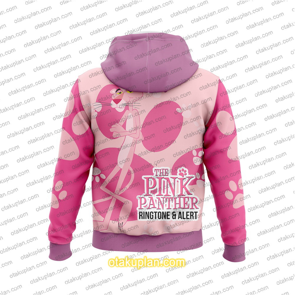 The Pink Panther Footprint Pattern Hoodie