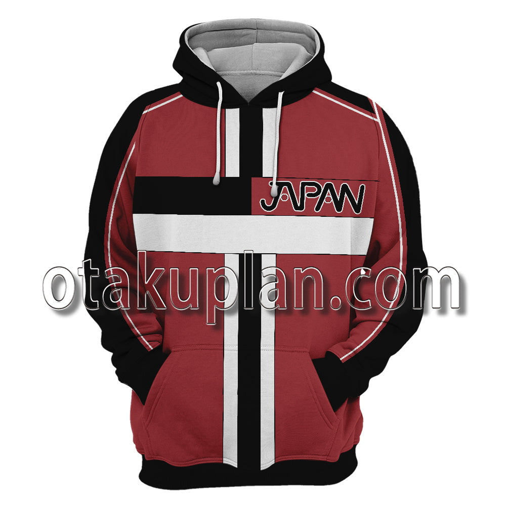 The Prince of Tennis 2 Houou Byodoin Ryoga Echizen Red Cosplay Hoodie