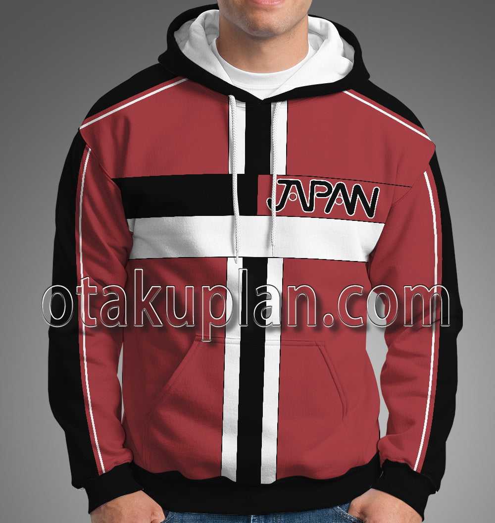 The Prince of Tennis 2 Houou Byodoin Ryoga Echizen Red Cosplay Hoodie