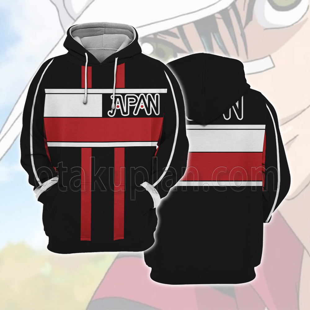 The Prince Of Tennis 2 Ryoma Echizen Black And Red Cosplay Hoodie