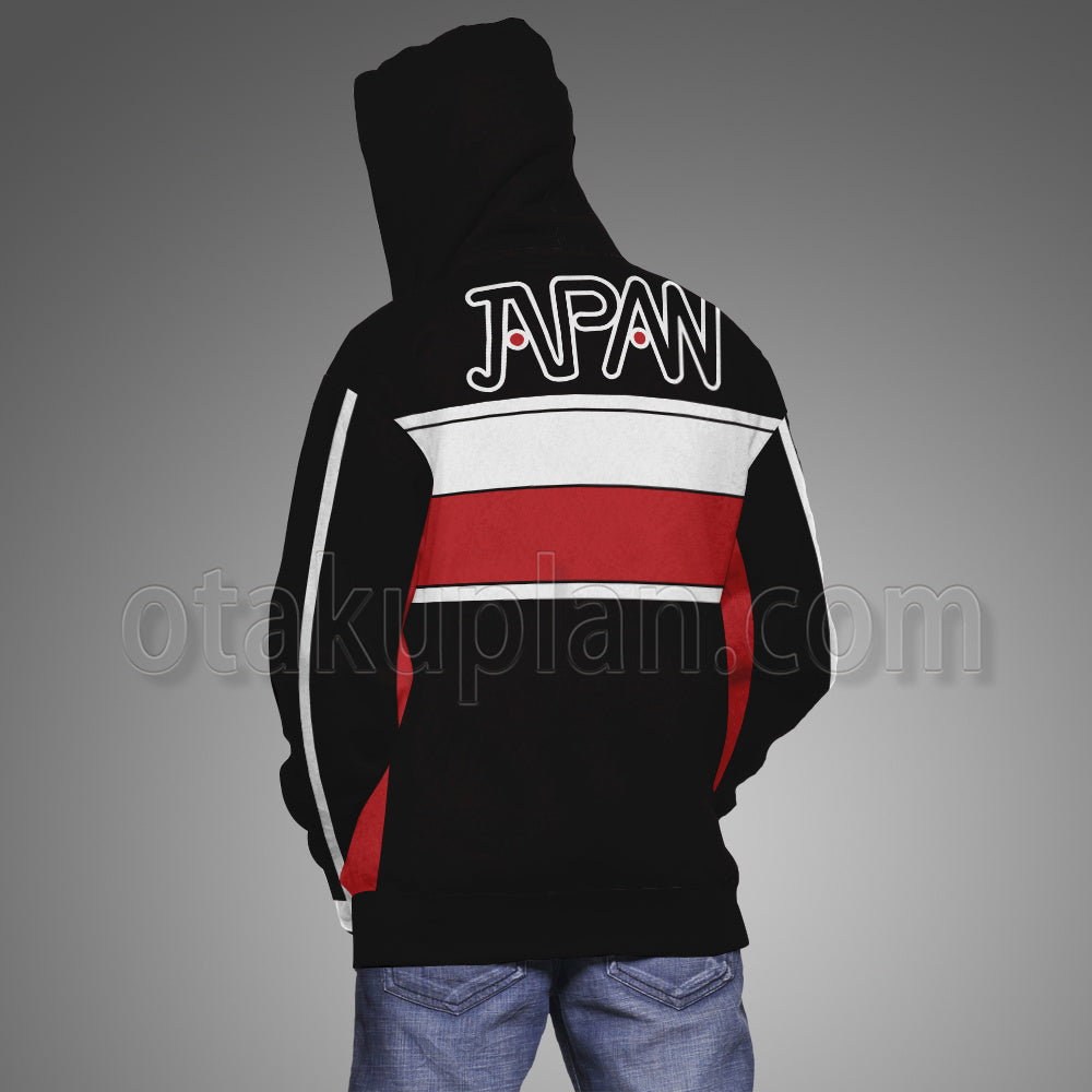 The Prince Of Tennis 2 Ryoma Echizen Black And Red Cosplay Hoodie