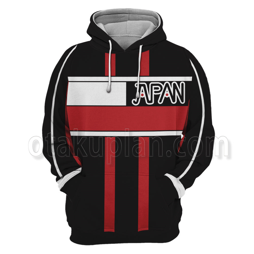 The Prince Of Tennis 2 Ryoma Echizen Black And Red Cosplay Hoodie